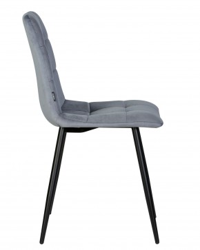 Стул обеденный DOBRIN CHILLY, Серо-голубой Holland 14, основание черное в Асбесте - asbest.ok-mebel.com | фото 3