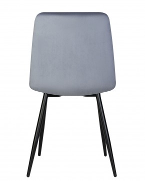Стул обеденный DOBRIN CHILLY, Серо-голубой Holland 14, основание черное в Асбесте - asbest.ok-mebel.com | фото 5