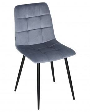 Стул обеденный DOBRIN CHILLY, Серо-голубой Holland 14, основание черное в Асбесте - asbest.ok-mebel.com | фото 7