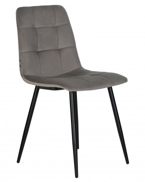 Стул обеденный DOBRIN CHILLY, Темно-серый Holland 18, основание черное в Асбесте - asbest.ok-mebel.com | фото 3