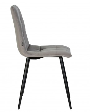 Стул обеденный DOBRIN CHILLY, Темно-серый Holland 18, основание черное в Асбесте - asbest.ok-mebel.com | фото 4