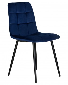 Стул обеденный DOBRIN CHILLY, Темно-синий Holland 60, основание черное в Асбесте - asbest.ok-mebel.com | фото 2