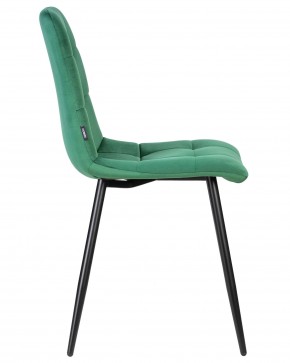 Стул обеденный DOBRIN CHILLY, Темно-зеленый Holland 30, основание черное в Асбесте - asbest.ok-mebel.com | фото 3