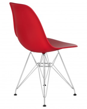 Стул обеденный DOBRIN DSR, ножки хром, цвет красный (R-02) в Асбесте - asbest.ok-mebel.com | фото 4