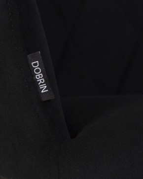 Стул обеденный DOBRIN ROBY, ЭМАЛЬ ЧЕРНЫЙ МУАР велюр Catania Black в Асбесте - asbest.ok-mebel.com | фото 2