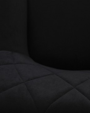 Стул обеденный DOBRIN ROBY, ЭМАЛЬ ЧЕРНЫЙ МУАР велюр Catania Black в Асбесте - asbest.ok-mebel.com | фото 3