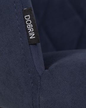 Стул обеденный DOBRIN ROBY, ЭМАЛЬ ЧЕРНЫЙ МУАР велюр Catania Dark Blue в Асбесте - asbest.ok-mebel.com | фото 9
