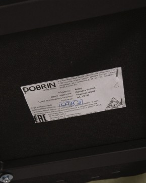Стул обеденный DOBRIN ROBY, ЭМАЛЬ ЧЕРНЫЙ МУАР велюр Catania Forest в Асбесте - asbest.ok-mebel.com | фото 12