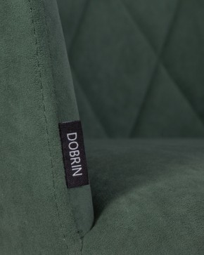 Стул обеденный DOBRIN ROBY, ЭМАЛЬ ЧЕРНЫЙ МУАР велюр Catania Izumrud в Асбесте - asbest.ok-mebel.com | фото 9