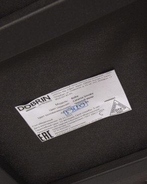 Стул обеденный DOBRIN ROBY, ЭМАЛЬ ЧЕРНЫЙ МУАР велюр Catania Smoke в Асбесте - asbest.ok-mebel.com | фото 13