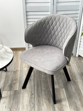 Стул SKAT 360 град. поворот. B22 Серый, велюр / черный каркас, М-City в Асбесте - asbest.ok-mebel.com | фото 3