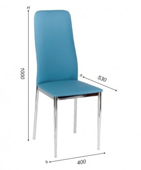 Стул Вест А1.15-03 (Стандарт) хром/кожзам (4 шт.) в Асбесте - asbest.ok-mebel.com | фото 3