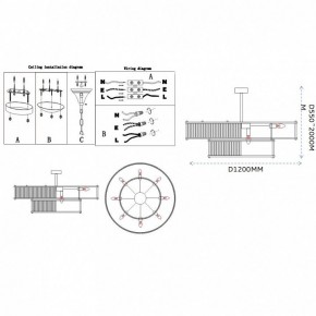 Светильник на штанге Imperiumloft RH Marais Round Chandelier 40,2668 в Асбесте - asbest.ok-mebel.com | фото 11