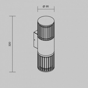 Светильник на штанге Maytoni Alura O492WL-02GF в Асбесте - asbest.ok-mebel.com | фото 5