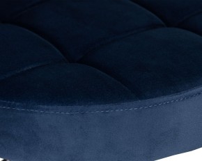 Табурет барный DOBRIN BRUNO BLACK, синий велюр (MJ9-117) в Асбесте - asbest.ok-mebel.com | фото 4