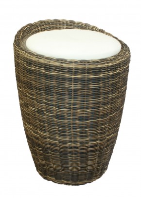 Табурет с местом для хранения LM-1100Rattan, кремовый в Асбесте - asbest.ok-mebel.com | фото