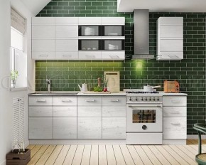 ТЕХНО-2 Кухонный гарнитур 2,0 в Асбесте - asbest.ok-mebel.com | фото 2