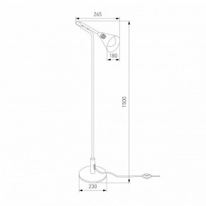 Торшер Eurosvet Enigma 01187/1 черный в Асбесте - asbest.ok-mebel.com | фото 4