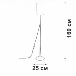 Торшер Vitaluce V2840 V2840-0/1P в Асбесте - asbest.ok-mebel.com | фото 3