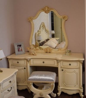 Туалетный стол + Зеркало Мона Лиза (крем) в Асбесте - asbest.ok-mebel.com | фото 6