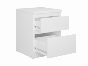 Тумба КАСТОР малая с двумя ящиками, цвет белый в Асбесте - asbest.ok-mebel.com | фото 2
