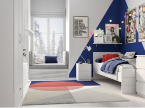 Тумба КАСТОР малая с двумя ящиками, цвет белый в Асбесте - asbest.ok-mebel.com | фото 3