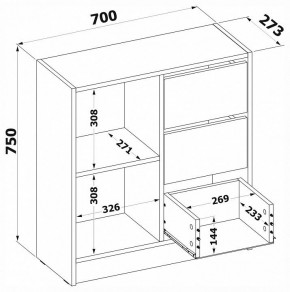 Тумба комбинированная Т-1 в Асбесте - asbest.ok-mebel.com | фото 4