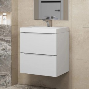 Тумба под раковину Uperwood Tanos 50 см, подвесная, белая матовая в Асбесте - asbest.ok-mebel.com | фото