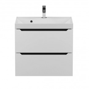 Тумба под раковину Uperwood Tanos 60 см, подвесная, белая/графит в Асбесте - asbest.ok-mebel.com | фото 8