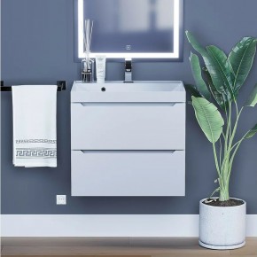 Тумба под раковину Uperwood Tanos 60 см, подвесная, белая матовая в Асбесте - asbest.ok-mebel.com | фото