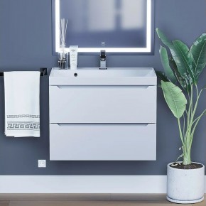 Тумба под раковину Uperwood Tanos 70 см, подвесная, белая матовая в Асбесте - asbest.ok-mebel.com | фото