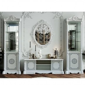 Тумба ТВ (12.301) Грация (белый/серебро) в Асбесте - asbest.ok-mebel.com | фото 2