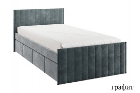 ТВИКС Кровать с ящиками 900 (графит) в Асбесте - asbest.ok-mebel.com | фото