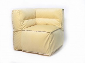 Угловое модульное бескаркасное кресло Комфорт (Желтый велюр) в Асбесте - asbest.ok-mebel.com | фото