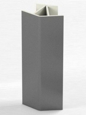 Угловое соединение для цоколя 135 гр. h100 мм (Алюминий; Венге; Дуб Сонома, Белый, Черный) в Асбесте - asbest.ok-mebel.com | фото 1