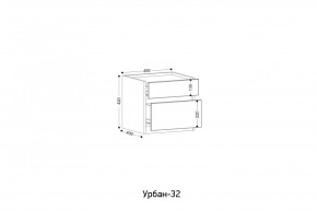 УРБАН- 32 Тумба в Асбесте - asbest.ok-mebel.com | фото 2