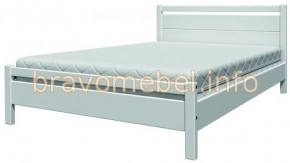 ВЕРОНИКА-1 Кровать из массива 1400 (Белый античный) в Асбесте - asbest.ok-mebel.com | фото
