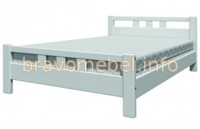 ВЕРОНИКА-2 Кровать из массива 1200 (Белый античный) в Асбесте - asbest.ok-mebel.com | фото