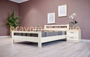 ВЕРОНИКА-3 Кровать из массива 1200 (Слоновая кость) в Асбесте - asbest.ok-mebel.com | фото