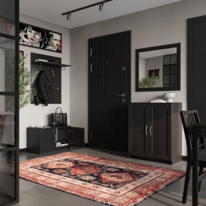 Вешалка СИРИУС настенная с полкой, цвет Дуб Венге в Асбесте - asbest.ok-mebel.com | фото 4