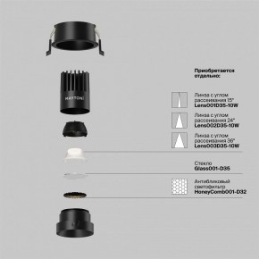 Встраиваемый светильник Maytoni Dip DL115-10W-4K-B в Асбесте - asbest.ok-mebel.com | фото 3
