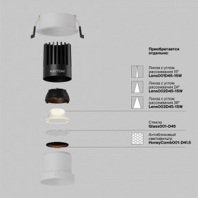 Встраиваемый светильник Maytoni Dip DL118-15W-2.7K-W в Асбесте - asbest.ok-mebel.com | фото 3