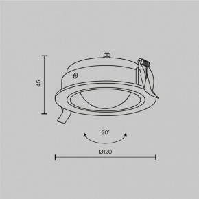 Встраиваемый светильник Maytoni Lens DL105-12W3K-B в Асбесте - asbest.ok-mebel.com | фото 9
