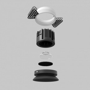 Встраиваемый светильник Maytoni Round DL058-12W2.7K-TRS-B в Асбесте - asbest.ok-mebel.com | фото 5