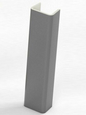 Торцевая заглушка  для цоколя h100 мм (Алюминий; Венге; Дуб Сонома, Белый, Черный) в Асбесте - asbest.ok-mebel.com | фото 1