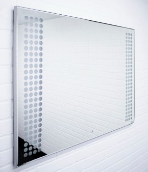 Зеркало Cosmo 100 alum с подсветкой Sansa (SC1004Z) в Асбесте - asbest.ok-mebel.com | фото 2