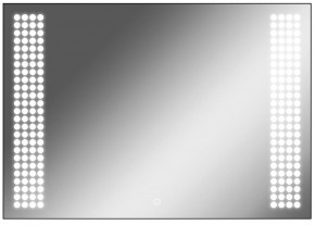 Зеркало Cosmo 100 black с подсветкой Sansa (SC1047Z) в Асбесте - asbest.ok-mebel.com | фото 1