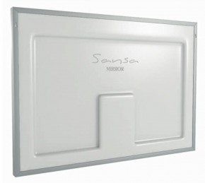 Зеркало Dream 100 alum (линза) с подсветкой Sansa (SDL1027Z) в Асбесте - asbest.ok-mebel.com | фото 2