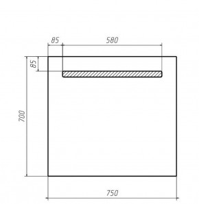 Зеркало Good Light 75 с подсветкой Домино (GL7007Z) в Асбесте - asbest.ok-mebel.com | фото 2