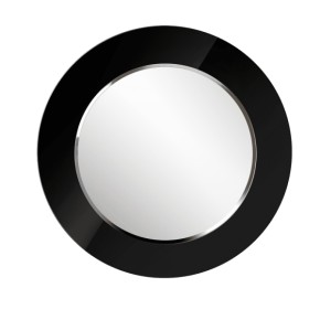 Зеркало круглое черный (РМ/02) в Асбесте - asbest.ok-mebel.com | фото 1